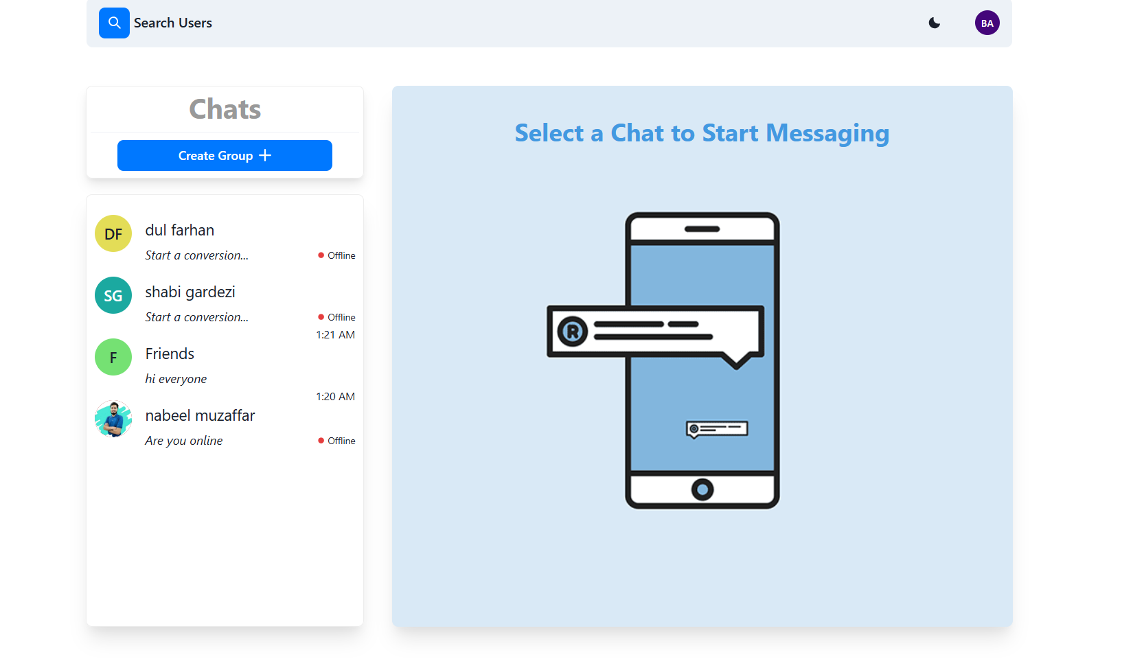 Real-time Chat Application